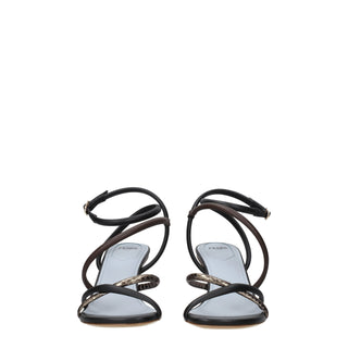 Fendi Multicolor Leather Sandals