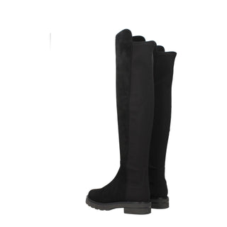 Stuart Weitzman Black Leather Over The Knee