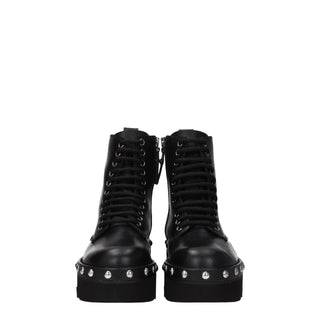 Furla Black Leather Ankle Boots