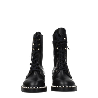 Stuart Weitzman Black Leather Ankle Boots