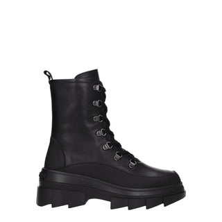 Stuart Weitzman Black Leather Ankle Boots