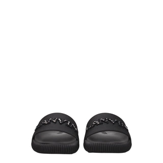 Lanvin Black Cotton Slippers