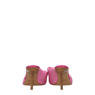 Jacquemus Pink Leather Stiletto Heel Sandals
