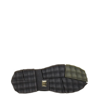 Off-White Black Leather Slip-On Loafers