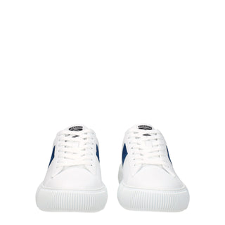 Versace White Leather Low Top Sneakers
