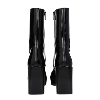 Christian Louboutin Black Leather Ankle Boots