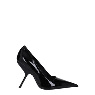 Salvatore Ferragamo Black Leather Broch