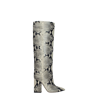 Paris Texas Beige Leather Over The Knee