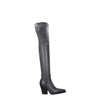 Paris Texas Black Leather Over The Knee