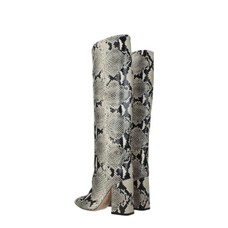 Paris Texas Beige Leather Over The Knee