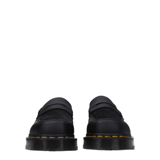 Dr. Martens Black Leather Slip-On Loafers