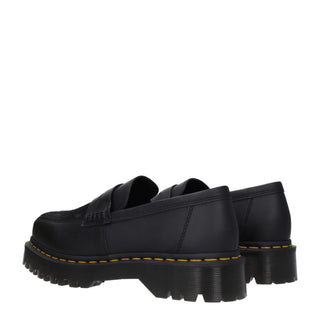 Dr. Martens Black Leather Slip-On Loafers
