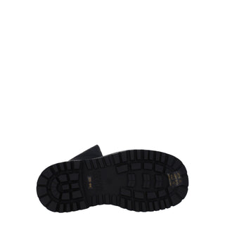 Versace Jeans Black Polyethylene Ankle Boots