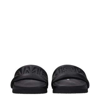 Ambush Black Leather Slippers Sandals