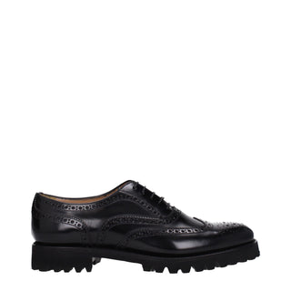 Church's Black Leather Oxfords And Derbies