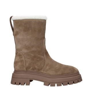 Stuart Weitzman Beige Leather Ankle Boots