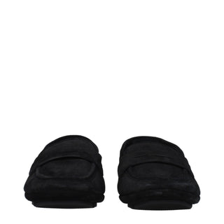 Dolce & Gabbana Black Leather Slip-On Loafers
