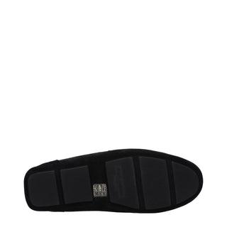 Dolce & Gabbana Black Leather Slip-On Loafers