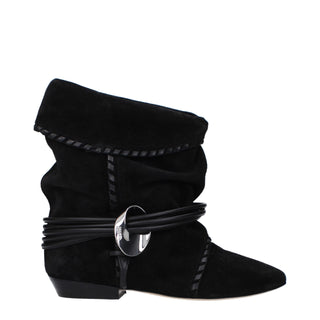 Isabel Marant Black Leather Ankle
