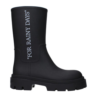 Off-White Black Cotton Ankle