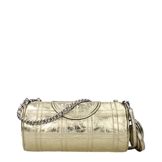 Tory Burch Gold Leather Shoulder Bag