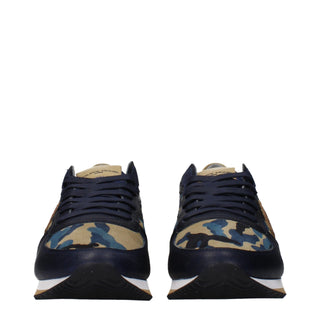 Philippe Model Blue Leather Low Tops