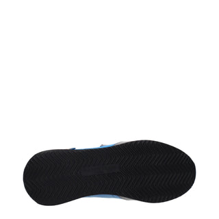 Philippe Model Blue Fabric Low Tops