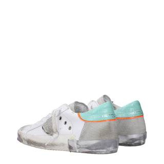 Philippe Model White Leather Low Tops