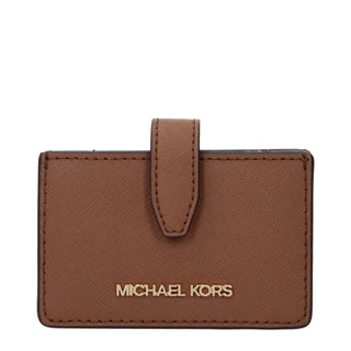 Michael Kors Brown Leather Cardholders
