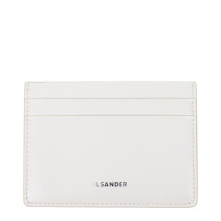 Jil Sander White Leather Cardholders