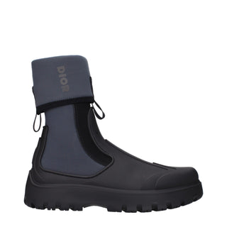 Christian Dior Black Cotton Boots