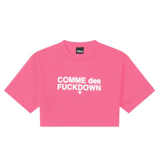 Comme Des Fuckdown Fuchsia Cotton Tops & T-Shirt