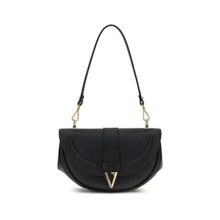 Versace Black Calf Leather Bos Taurus Shoulder Bag