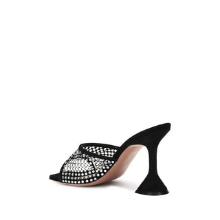 Amina Muaddi Lupita Crystal Sandals