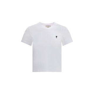 Ami Paris Ami De Coeur Cropped T-Shirt
