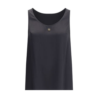 Dolce & Gabbana Black Silk Top