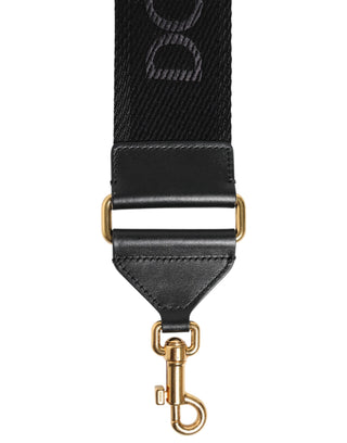 Dolce & Gabbana Black Solid Viscose Bag Shoulder Strap