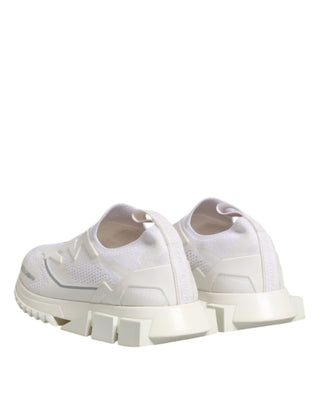 Dolce & Gabbana White SORRENTO Slip On Low Top Sneakers Shoes