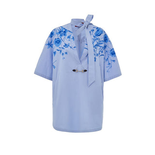 Gucci Blue Cotton Shirt