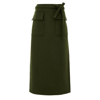Gucci Green Wool Skirt