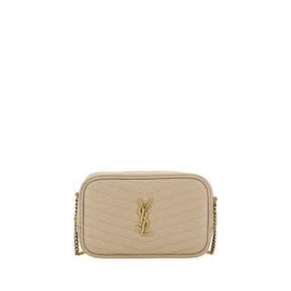 Saint Laurent Beige Calf Leather Bos Taurus Shoulder Bag