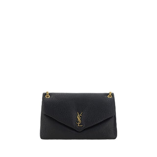 Saint Laurent Black Lamb Ovis Aries Aries Shoulder Bag