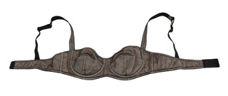 Dolce &amp; Gabbana Elegant Brown Stretch Bra Womens Underwear