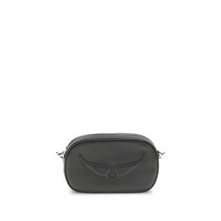 Zadig & Voltaire Black Calf Leather Bos Taurus Shoulder Bag