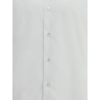 Finamore White Cotton Dress Shirt