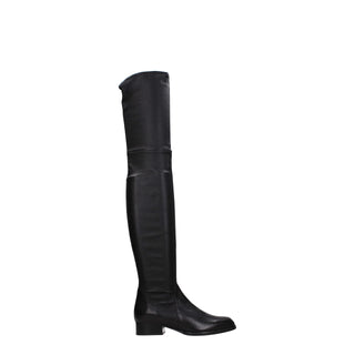 Parallèle Black Leather Over The Knee