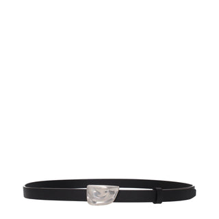 Burberry Black Leather Regular Belts