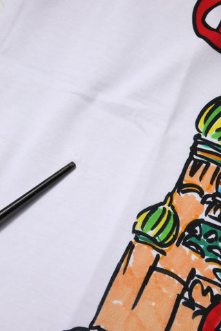 Dolce & Gabbana White DG Loves Moscow Crew Neck T-shirt