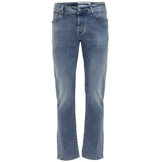 Jacob Cohen Blue Cotton Men's Slim Fit Jean