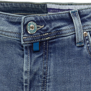 Jacob Cohen Blue Cotton Men's Slim Fit Jean